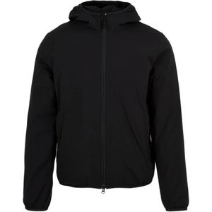 Aspesi, Heren, Sweatshirts & Hoodies, Zwart, Maat: 3XL Katoen,