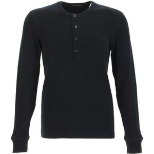 Tom Ford, Heren, Tops, Zwart, Maat: L Katoen,