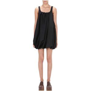 JW Anderson, Dames, Jurken, Zwart, Maat: 2XS Viscose,