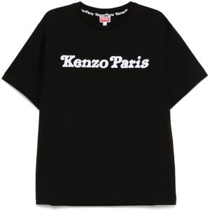 Kenzo - T-shirt - Zwart - Katoen - Cartoonprint