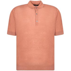 Dell'oglio, Heren, Tops, Roze, Maat: 2XL Linnen,