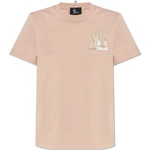 Moncler, Dames, Tops, Roze, Maat: XS Katoen,