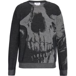Alexander McQueen, Heren, Truien, Grijs, Maat: XL Wol,