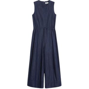 Max Mara, Dames, Jumpsuits & Playsuits, Blauw, Maat: XS Katoen,
