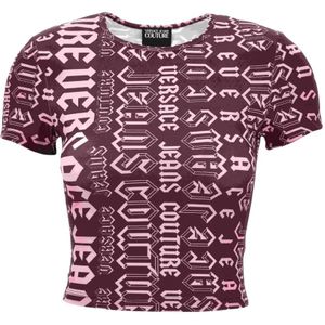 Versace Jeans Couture, Dames, Tops, Paars, Maat: XS