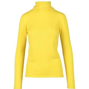Mantù, Dames, Truien, Geel, Maat: S Kasjmier,
