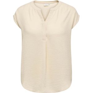 Only Carmakoma, Dames, Blouses & Shirts, Beige, Maat: 3XL