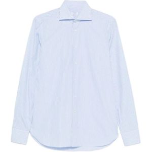 Borriello Napoli, Heren, Overhemden, Blauw, Maat: 2XL