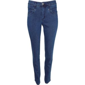 2-Biz, Dames, Jeans, Blauw, Maat: XS Katoen,