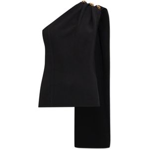 Bottega Veneta, Dames, Tops, Zwart, Maat: XS Zijde,