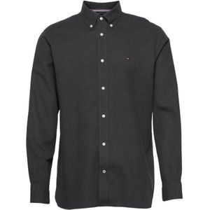 Tommy Hilfiger, Heren, Overhemden, Grijs, Maat: S Katoen,