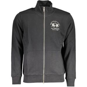 La Martina - Zip-through Sweatshirt - Zwart - Katoen