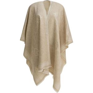 Pinko, Dames, Jassen, Beige, Maat: ONE Size Wol,
