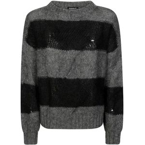 Dondup, Dames, Truien, Grijs, Maat: S Wol,