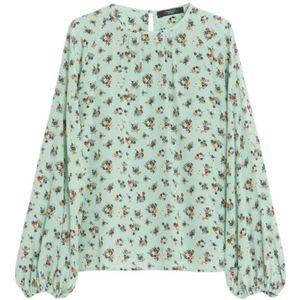 Weekend Max Mara, Dames, Blouses & Shirts, Groen, Maat: S Zijde,