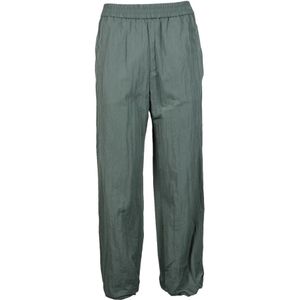 Max Mara, Dames, Broeken, Groen, Maat: S Polyamide,