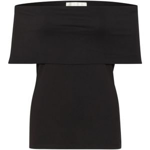 My Essential Wardrobe, Dames, Blouses & Shirts, Zwart, Maat: L Modal,