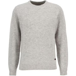 Barbour - Essential Patch Crew - Heren Trui - Grijs - Wol