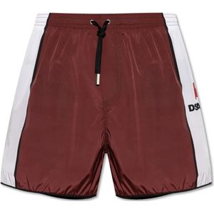 Dsquared2, Heren, Badkleding, Rood, Maat: S