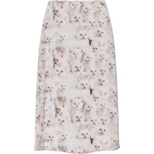 Diesel, Dames, Rokken, Wit, Maat: 2XS Satijn,