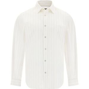 Boggi Milano - Overhemd - Grijs/Wit - Krijtstrepen - Lange Mouw
