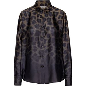 Karmamia, Dames, Blouses & Shirts, Veelkleurig, Maat: M Satijn,