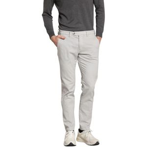 Mason's, Heren, Broeken, Grijs, Maat: L Satijn,