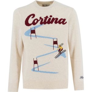 MC2 Saint Barth, Heren, Truien, Beige, Maat: L Kasjmier,