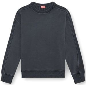 Diesel, Heren, Sweatshirts & Hoodies, Grijs, Maat: L Katoen,