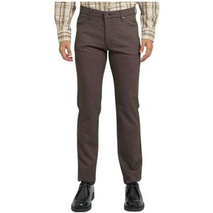 Bugatti, Heren, Broeken, Bruin, Maat: M Katoen,