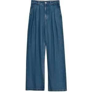 The New Society, Dames, Jeans, Blauw, Maat: XS Denim,