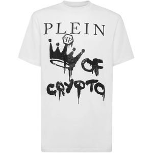 Philipp Plein, Heren, Tops, Wit, Maat: 3XL
