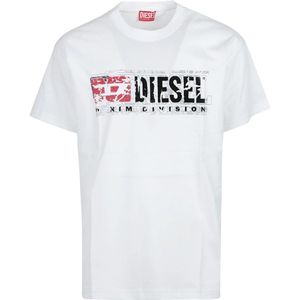 Diesel, Heren, Tops, Wit, Maat: XL
