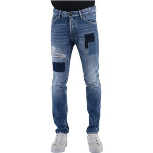Dsquared2 - Slim-fit Jeans - Blauw - Katoen
