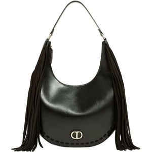 Twinset, Dames, Tassen, Zwart, Maat: ONE Size Poliester,