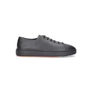 Santoni Sneakers , Black , Heren , Maat: 41 1/2 EU