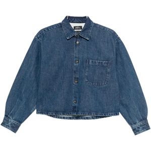 A.p.c., Dames, Jassen, Blauw, Maat: XS Denim,