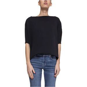 Liviana Conti, Dames, Blouses & Shirts, Zwart, Maat: XS