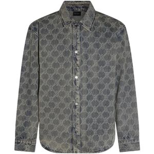 Daily Paper, Heren, Overhemden, Blauw, Maat: S Denim,