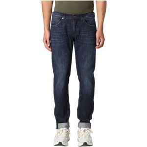 Dondup, Heren, Jeans, Blauw, Maat: W32 Katoen,