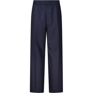 Golden Goose, Heren, Broeken, Blauw, Maat: M Wol,