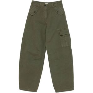 Bellerose, Dames, Broeken, Groen, Maat: 3XS Katoen,