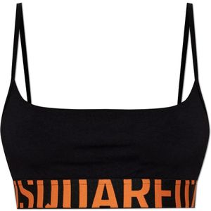 Dsquared2, Dames, Ondergoed, Zwart, Maat: L Katoen,