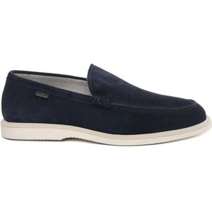 Hogan Marineblauwe Suède Loafers , Blue , Heren , Maat: 43 EU