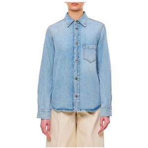 Haikure, Dames, Blouses & Shirts, Blauw, Maat: L Denim,