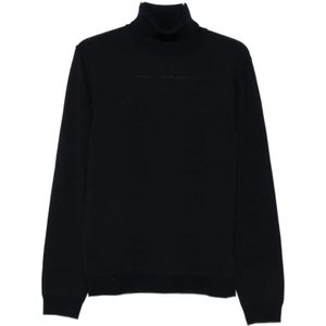 Roberto Collina, Heren, Truien, Blauw, Maat: 2XL