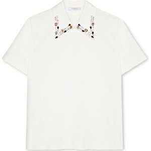 Motivi, Dames, Tops, Wit, Maat: S Viscose,