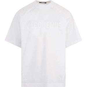 Jacquemus, Heren, Tops, Wit, Maat: S Katoen,