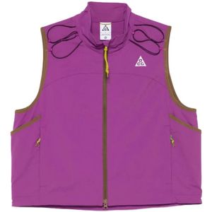 Nike, Heren, Jassen, Paars, Maat: S