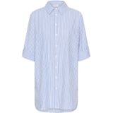 SAINT TROPEZ - Blouse - Lichtblauw - Klassieke Blouse - Driekwart Mouw